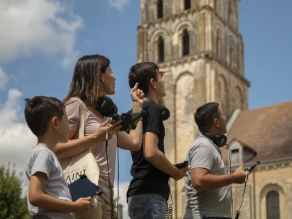 Visite libre avec tablette dans l'abbaye de Saint-Savin l'extérieur