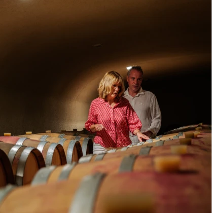 Viste des chais du domaine de Villemont
