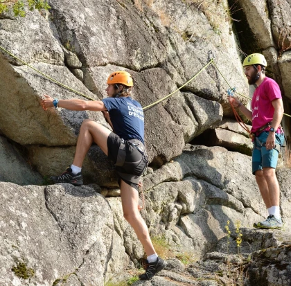 Parcours au Roc d'enfer au CPA Lathus