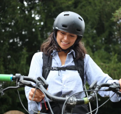 Balade en forêt en trottinette électrique avec application avec Trott'in Poitou